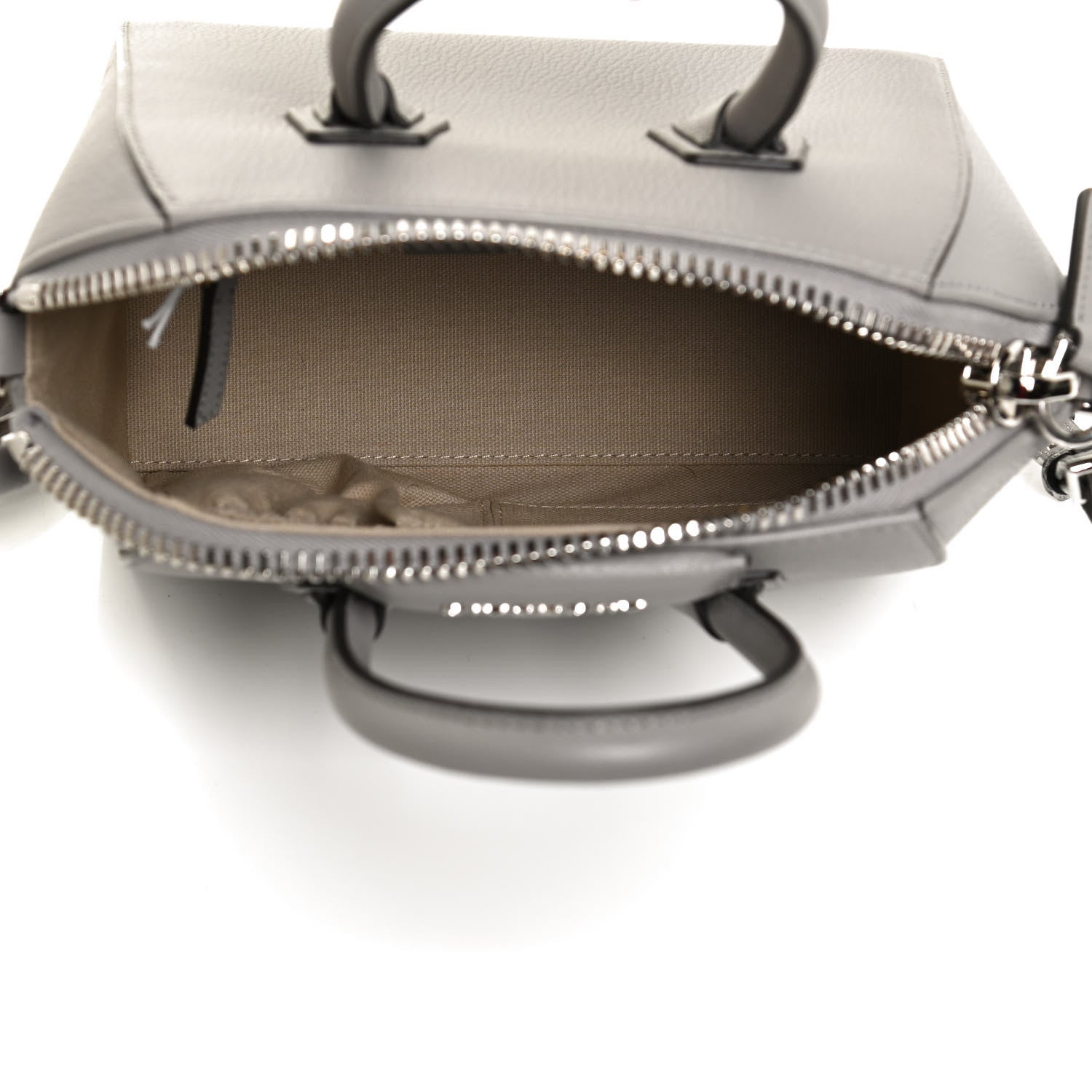 Givenchy Sugar Goatskin Mini Antigona Pearl Grey 5 of 10