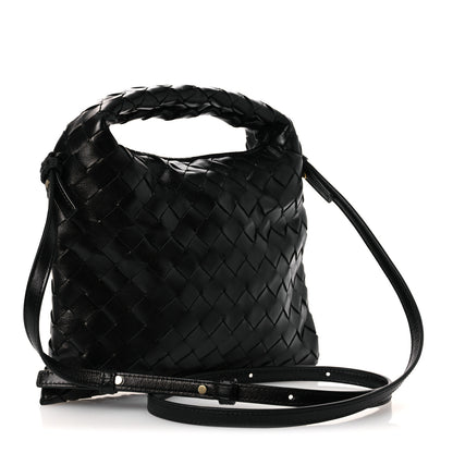 Bottega Veneta Calfskin Intrecciato Mini Hop Black 3 of 11