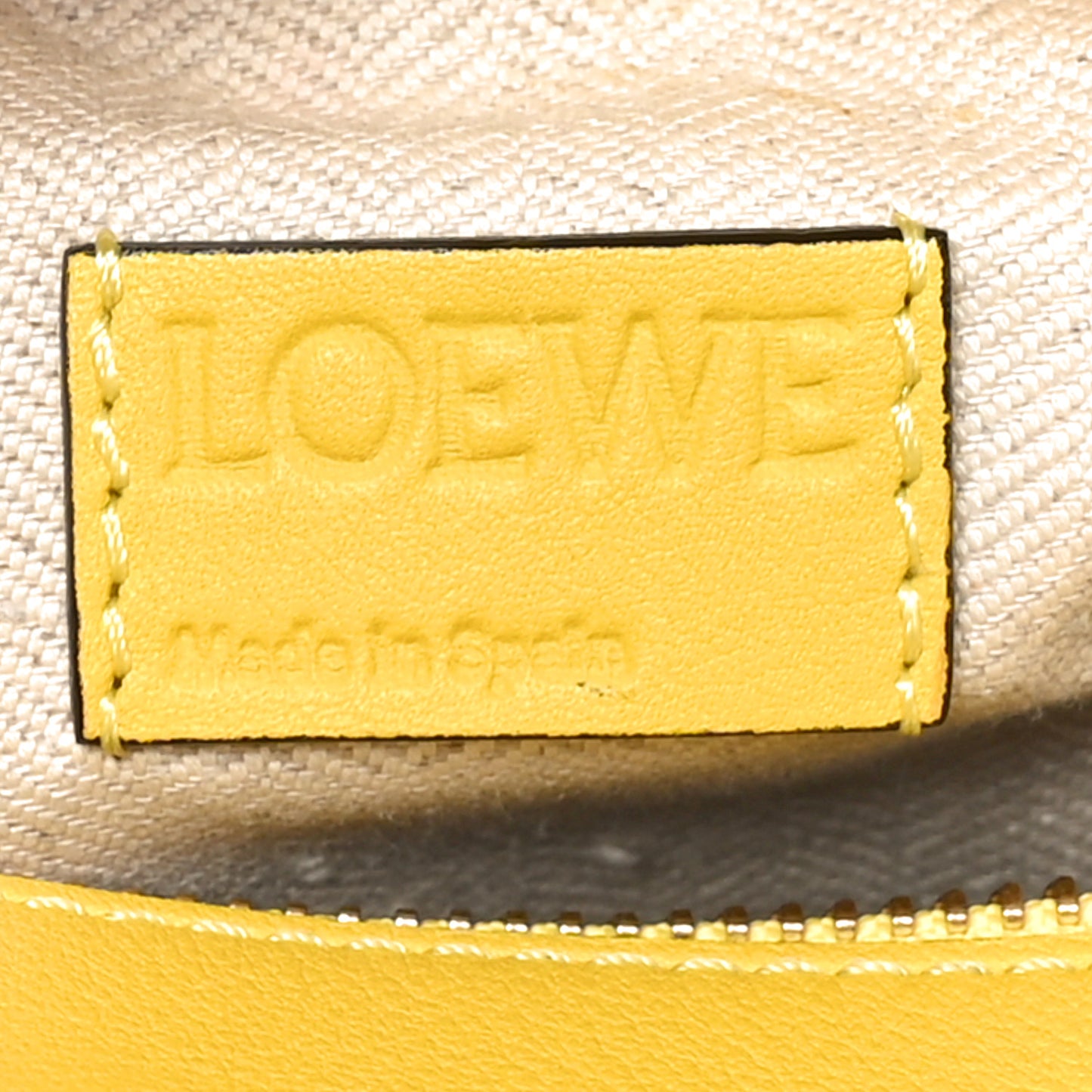 Calfskin Small Puzzle Bag Yellow