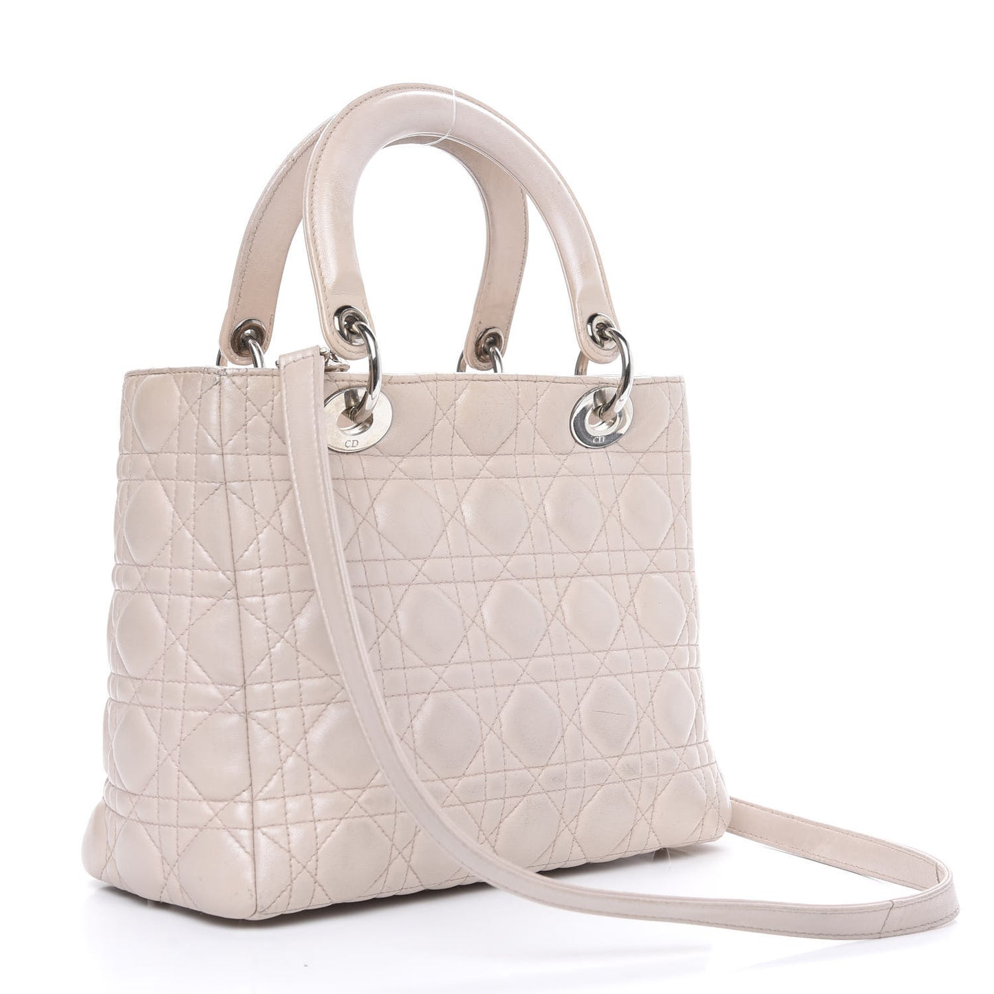 Lambskin Cannage Medium Lady Dior Light Pink