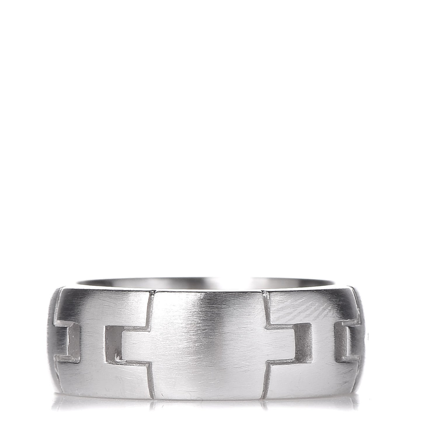 18K White Gold Hercules H Band Ring 49 4.75