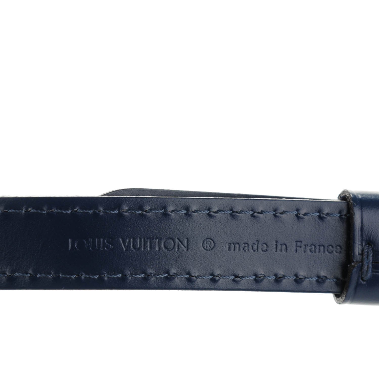 Louis Vuitton Calfskin 16mm Adjustable Shoulder Strap Indigo 3 of 5