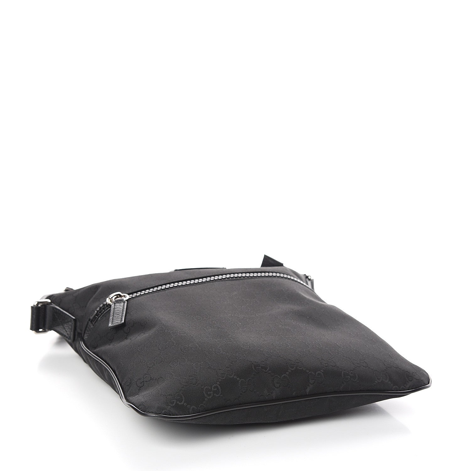 Gucci Nylon Monogram Small Flat Messenger Bag Black 3 of 9