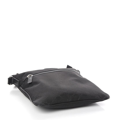 Gucci Nylon Monogram Small Flat Messenger Bag Black 3 of 9