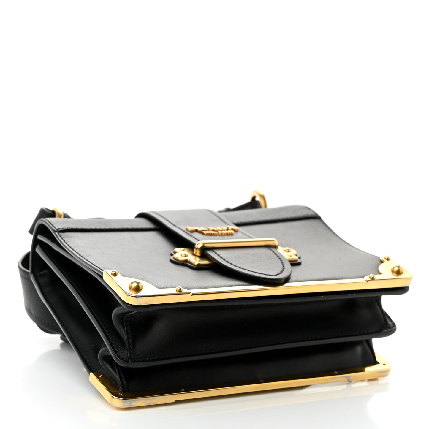 City Calf Saffiano Cahier Bag Black