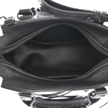 Balenciaga Grained Calfskin Neo Classic Black Hardware Mini City Black 5 of 10