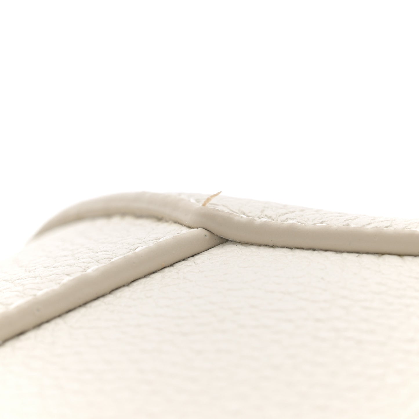 Soft Grained Calfskin Small Puzzle Edge Bag Soft White