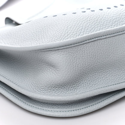 Hermes Taurillon Clemence Evelyne III PM Bleu Pale 8 of 9
