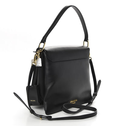Prada New Calfskin Medium Ingrid Top Handle Bag Black 3 of 9