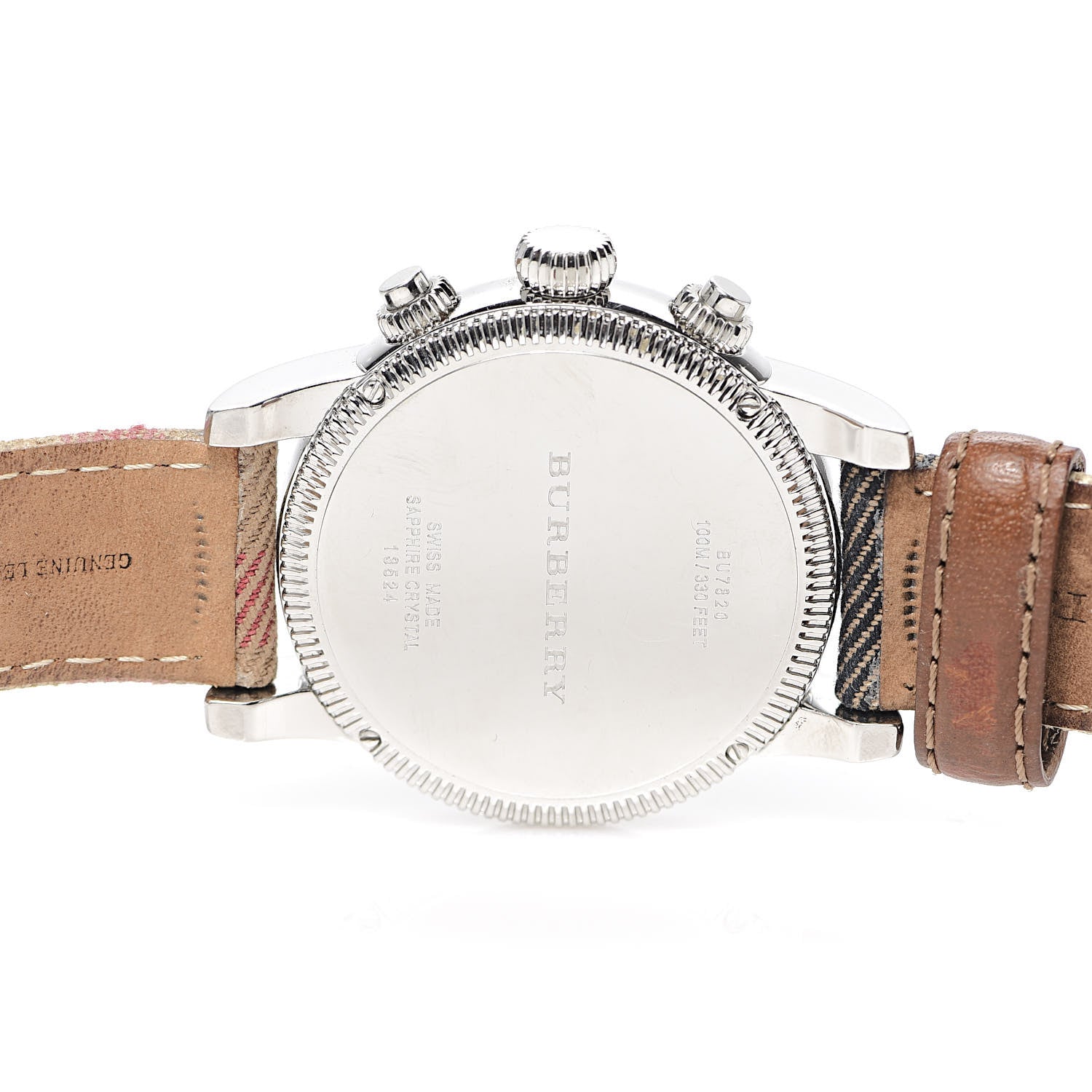 Burberry Stainless Steel Calfskin 42mm Chronograph Quartz Watch BU7820 4 of 6