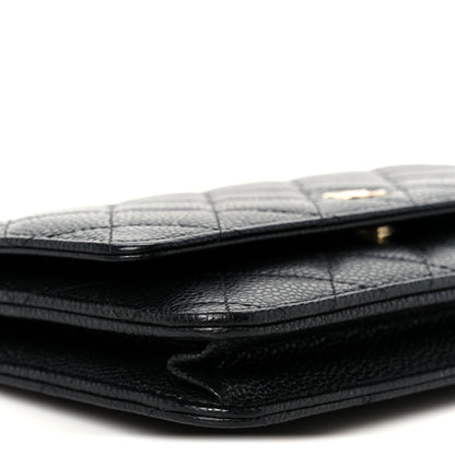 Chanel Caviar Quilted Wallet on Chain WOC Black 10 of 12