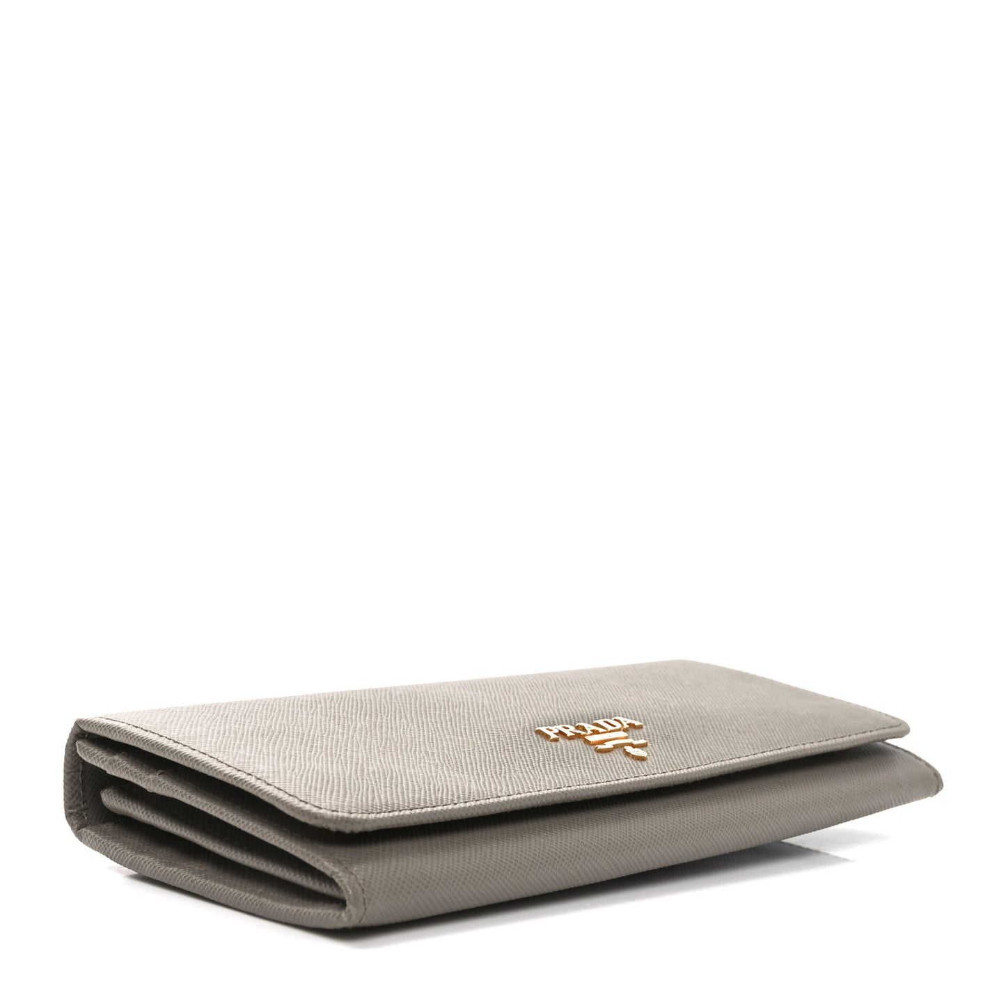 Saffiano Metal Continental Flap Wallet Argila