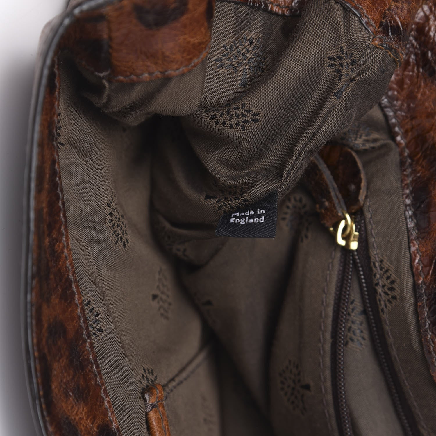 Mulberry Shiny Leopard Oversized Alexa Dark Oak 9 of 17