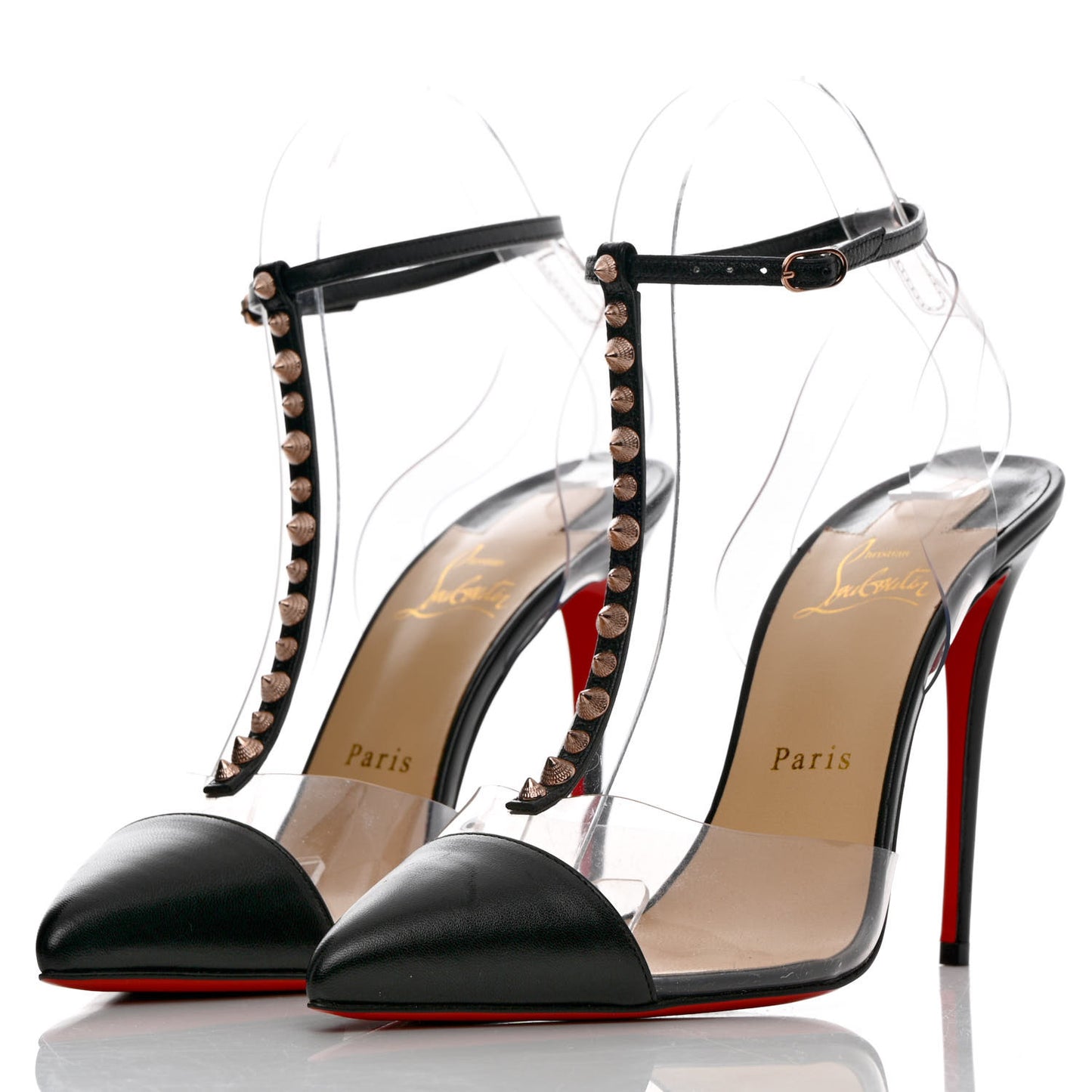 Kid PVC Nosy Spikes 100 Pumps 39 Black