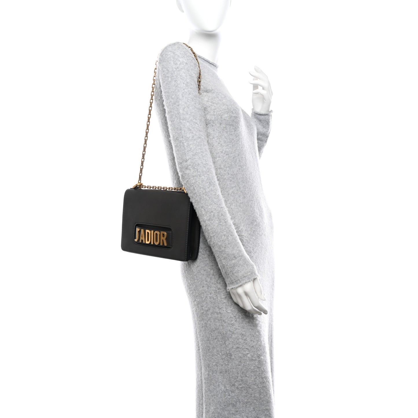 Calfskin Dior(e)volution Chain Flap Bag Grey