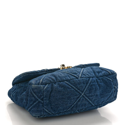 Chanel Denim Quilted Medium Chanel 19 Flap Blue 4 of 9