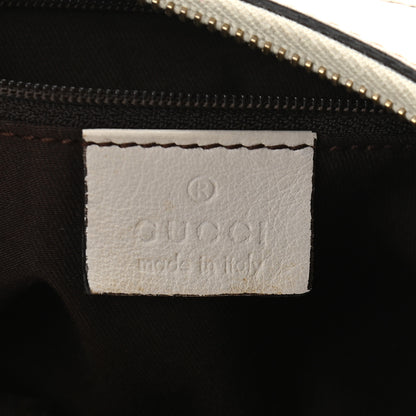 Gucci Monogram Medium D Gold Ring Hobo White 6 of 9