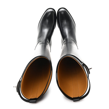 Hermes Box Kelly Jumping Boots 41 40 Black 2 of 9