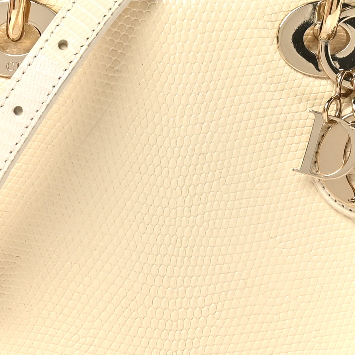 Christian Dior Lizard Mini Lady Dior White 8 of 11