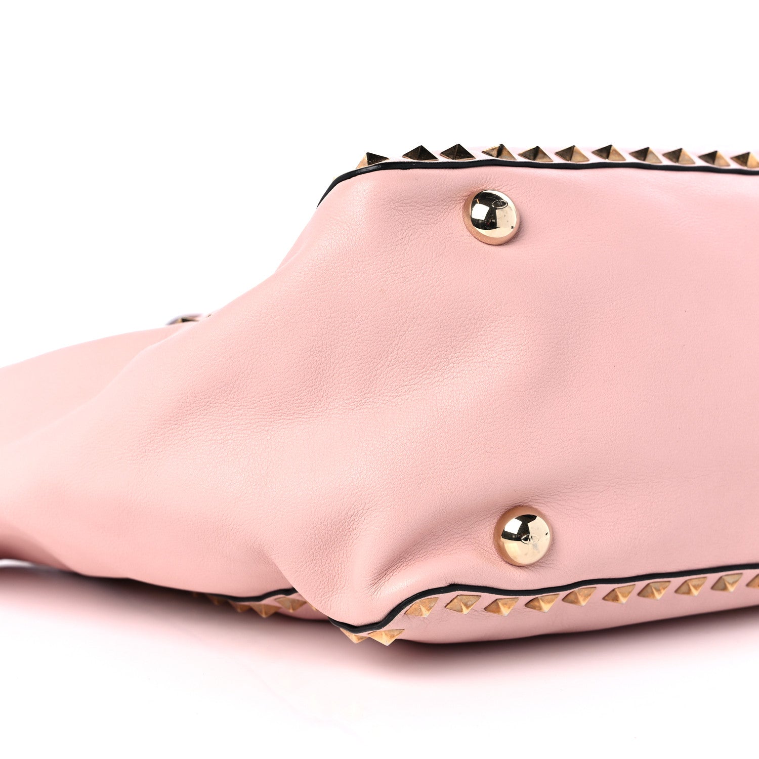 Valentino Garavani Vitello Medium Rockstud Tote Water Rose 7 of 13