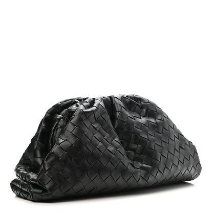 Bottega Veneta Nappa Maxi Intreccio The Pouch Oversized Clutch Black 3 of 7