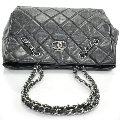 Chanel Caviar Quilted Large Cells Shopping Tote Black 5 of 11