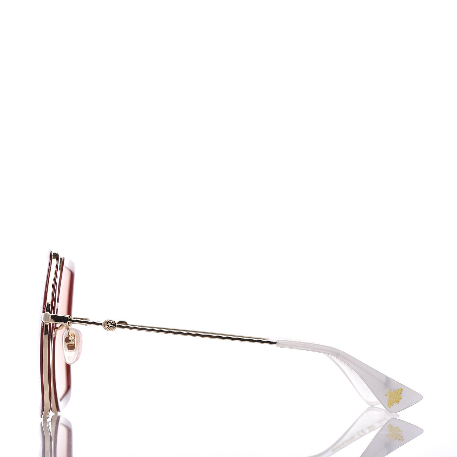 Gucci Acetate Oversize Square Frame GG0106S Red 3 of 7