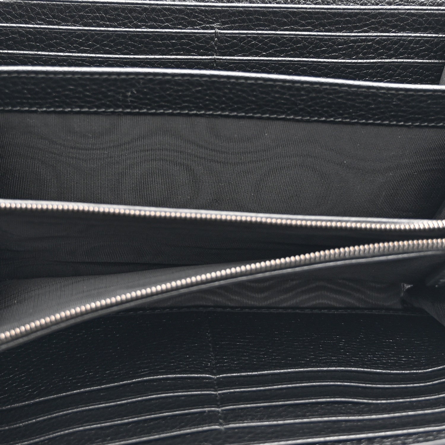 Gucci Calfskin GG Marmont Chain Wallet Black 5 of 10