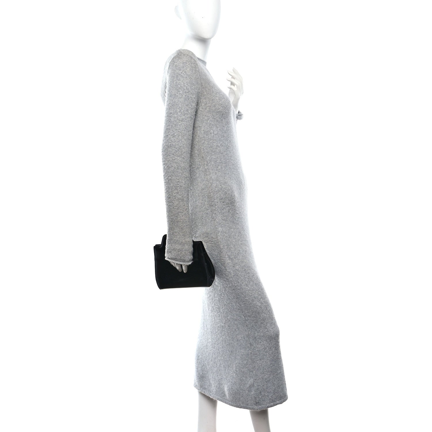 Salvatore Ferragamo Brushed Calfskin Mini Wanda Top Handle Bag Black 3 of 17
