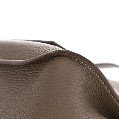 Hermes Taurillon Clemence Jypsiere 28 Etoupe 11 of 12