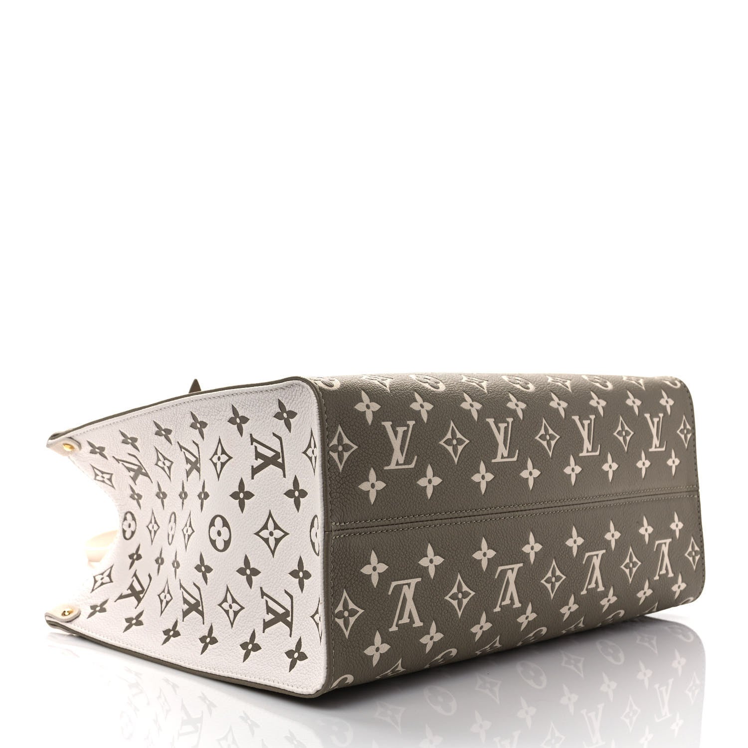 Louis Vuitton Empreinte Monogram Spring In The City Onthego MM Kaki Beige Cream 4 of 9