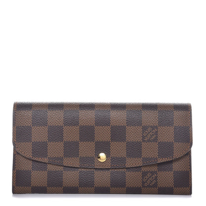 Louis Vuitton Damier Ebene Emilie Wallet 1 of 8