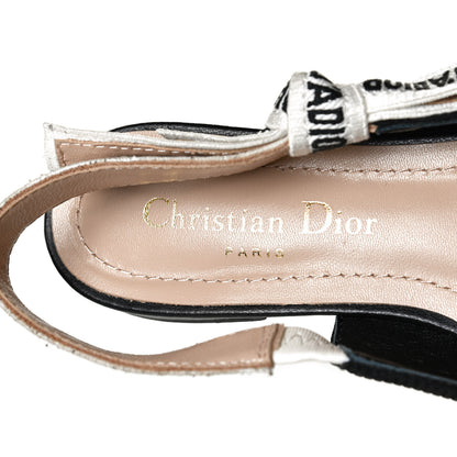 Christian Dior Technical Canvas Ribbon J'Adior Slingback Ballet Flats 36 Black 11 of 11