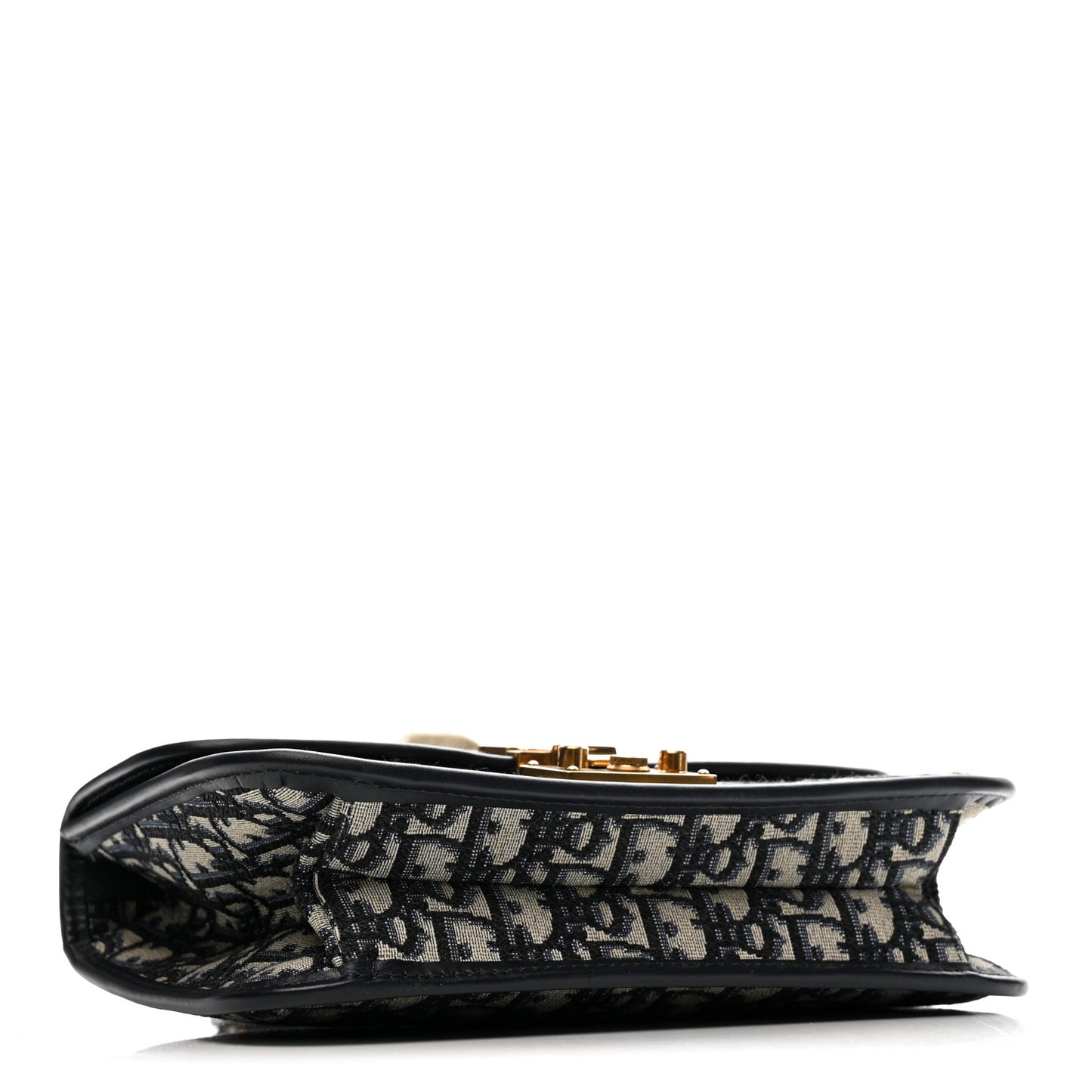 Oblique Small DiorAddict Flap Bag Navy Blue