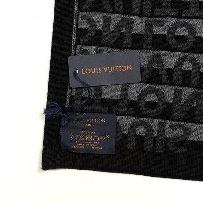 Louis Vuitton Wool LV Split Scarf Anthracite 3 of 3