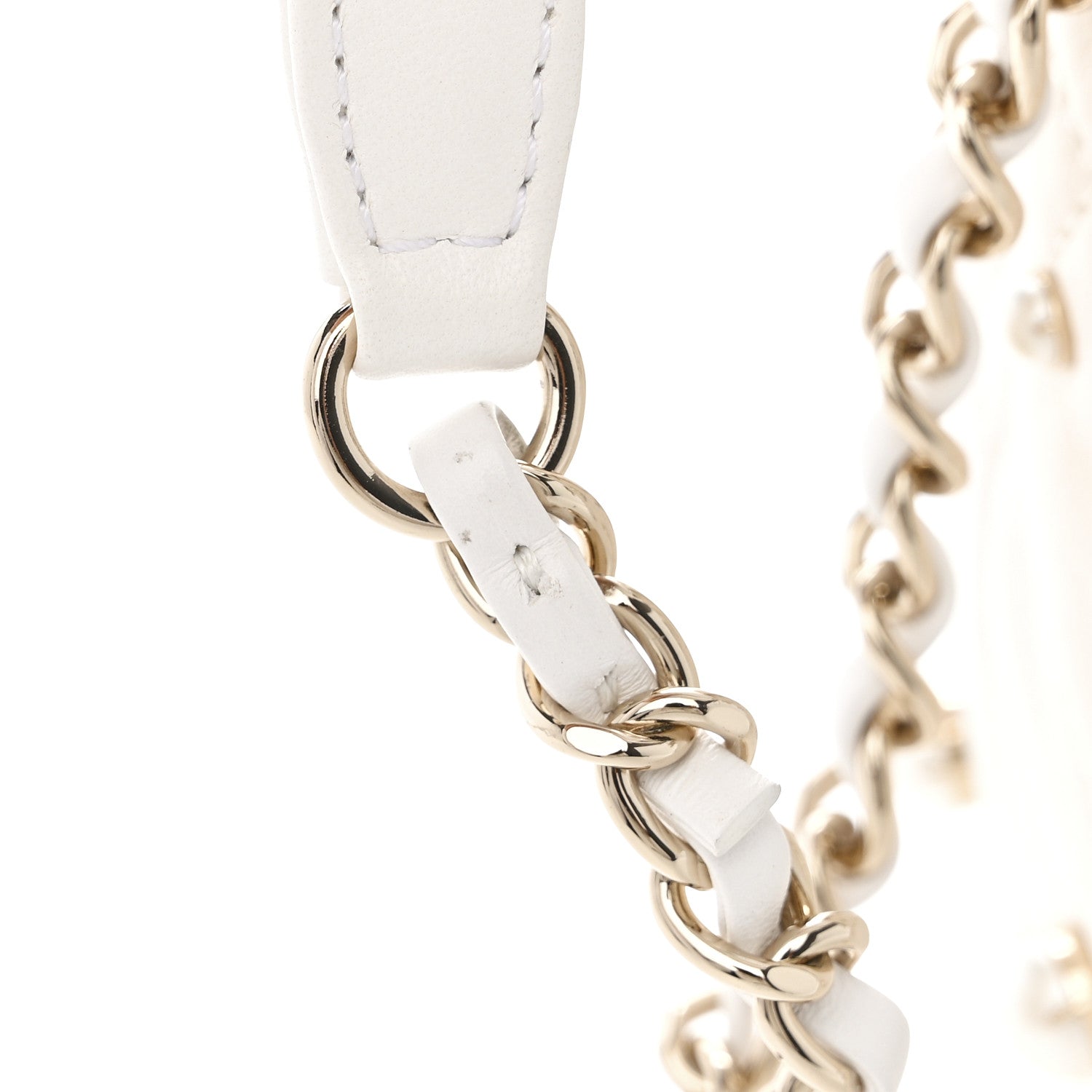 Chanel Lambskin Quilted Pearl About Pearls Drawstring Bag White 12 of 13