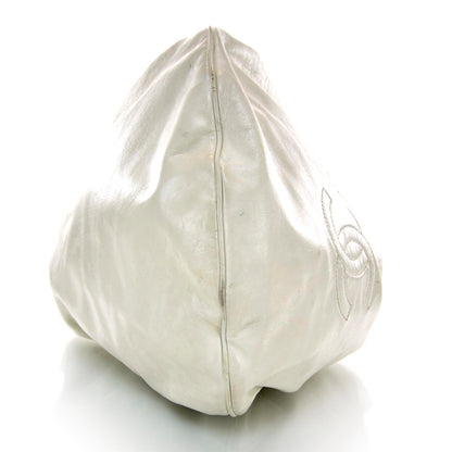 Chanel Lambskin Large Rock and Chain Hobo White 6 of 12