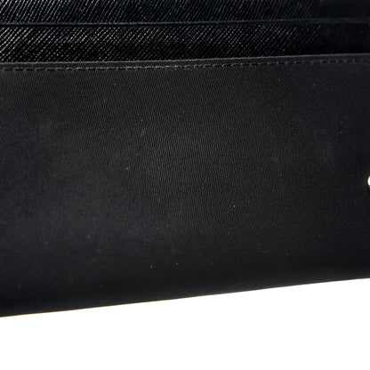 Prada Tessuto Nylon Continental Flap Wallet Black 11 of 12