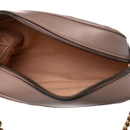 Gucci Calfskin Matelasse Small GG Marmont Chain Shoulder Bag Porcelain Rose 9 of 25