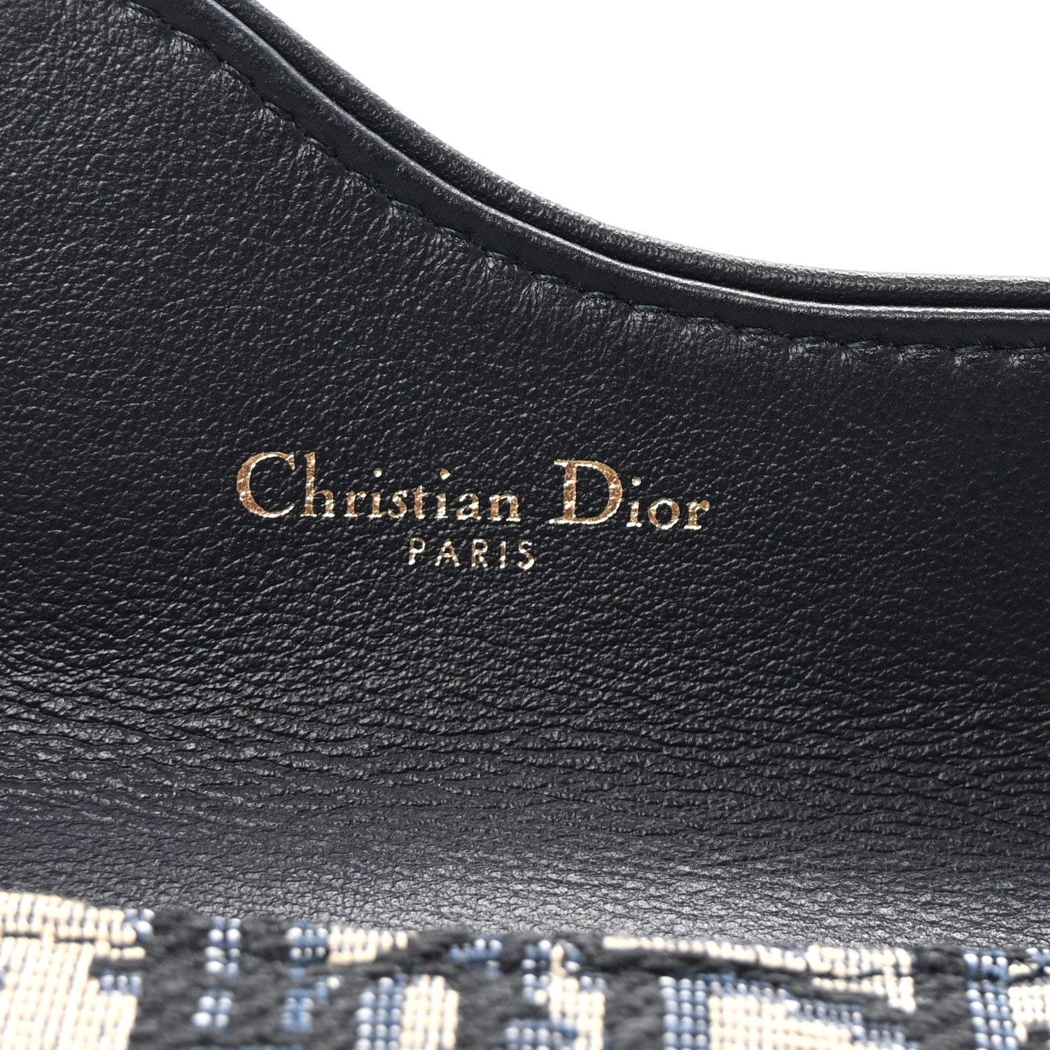Christian Dior Oblique Saddle Cosmos Zipped Card Holder Blue 6 of 6