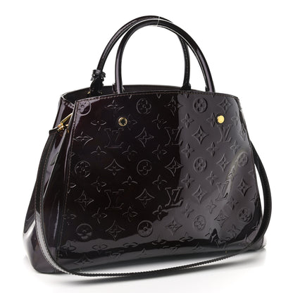 Louis Vuitton Vernis Montaigne MM Amarante 3 of 9