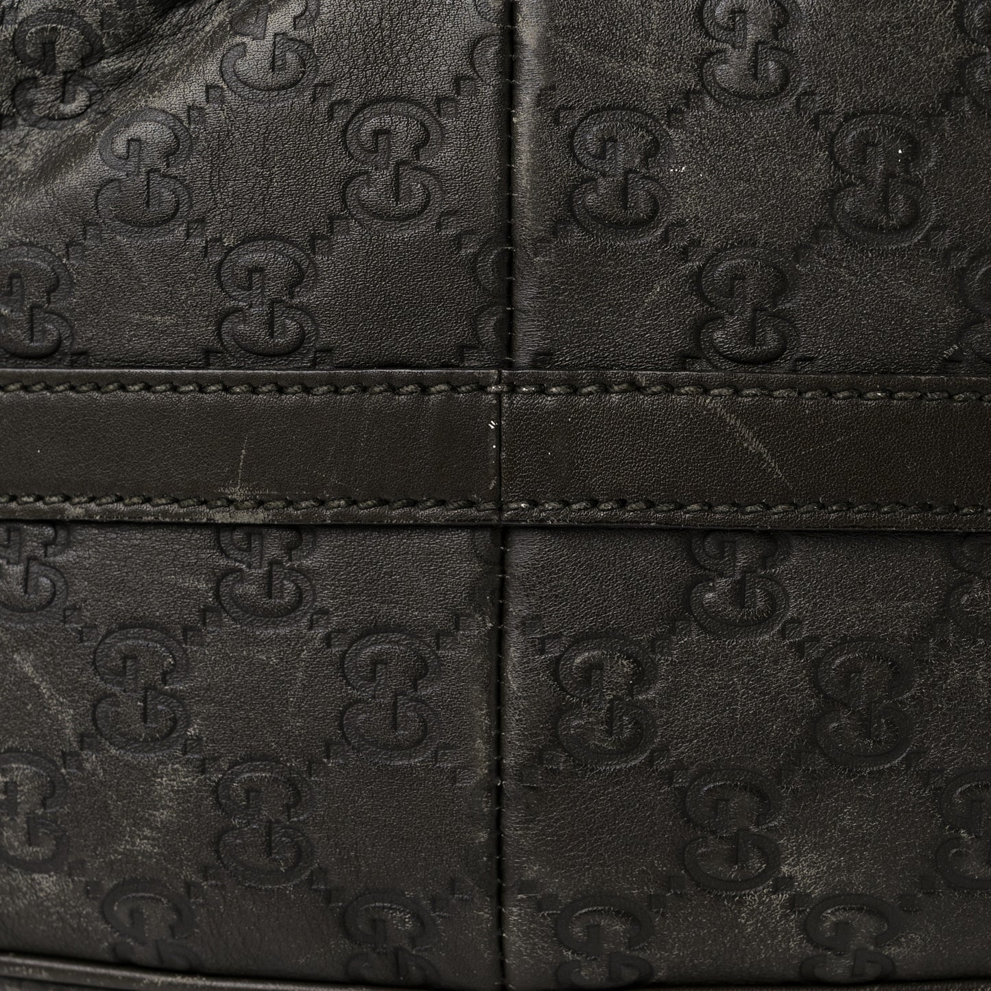 Guccissima Large GG Twins Hobo Olive Green