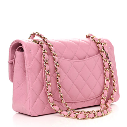 Chanel Caviar Quilted Small Double Flap Pink 3 of 11