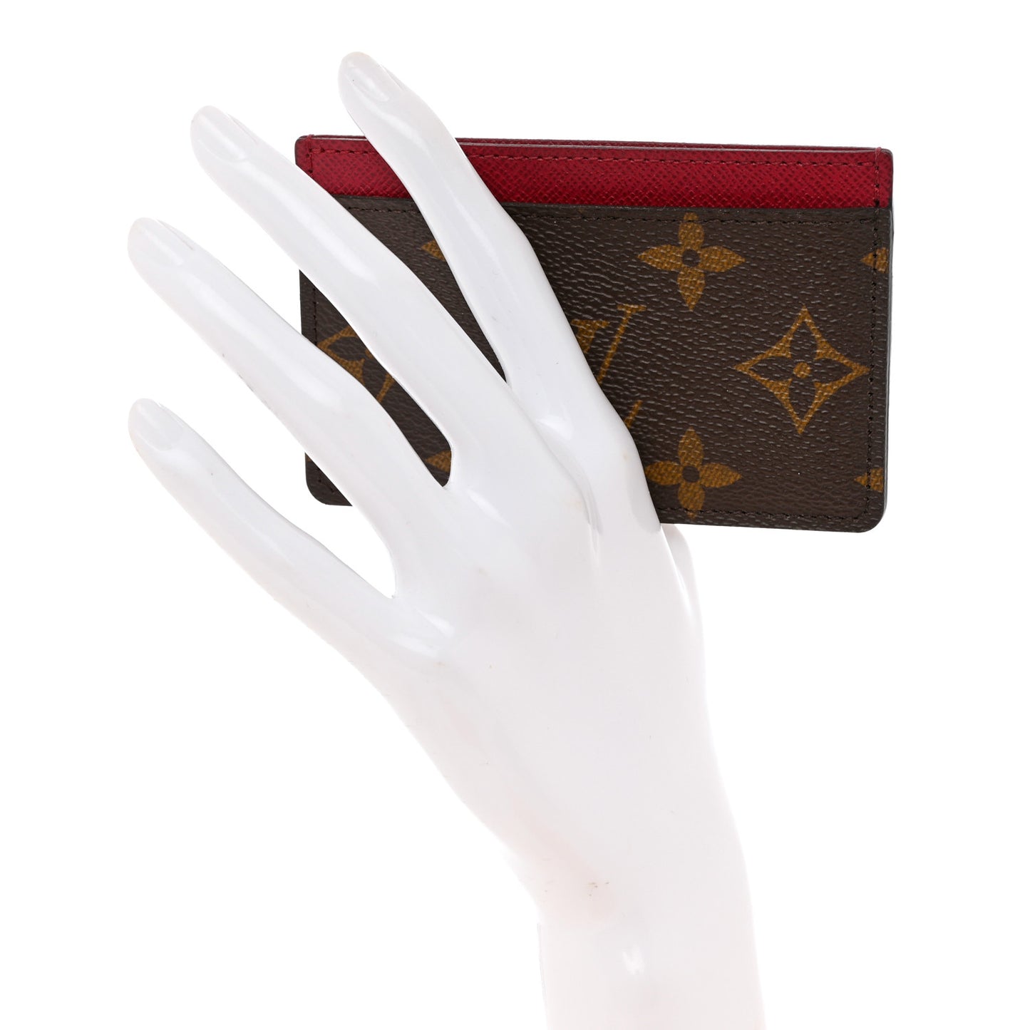Monogram Card Holder Fuchsia