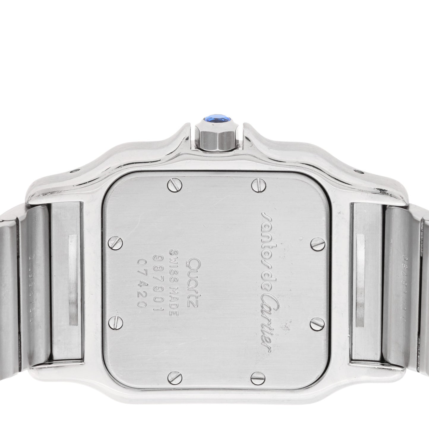 Stainless Steel 29mm Santos De Cartier Galbee Quartz Watch