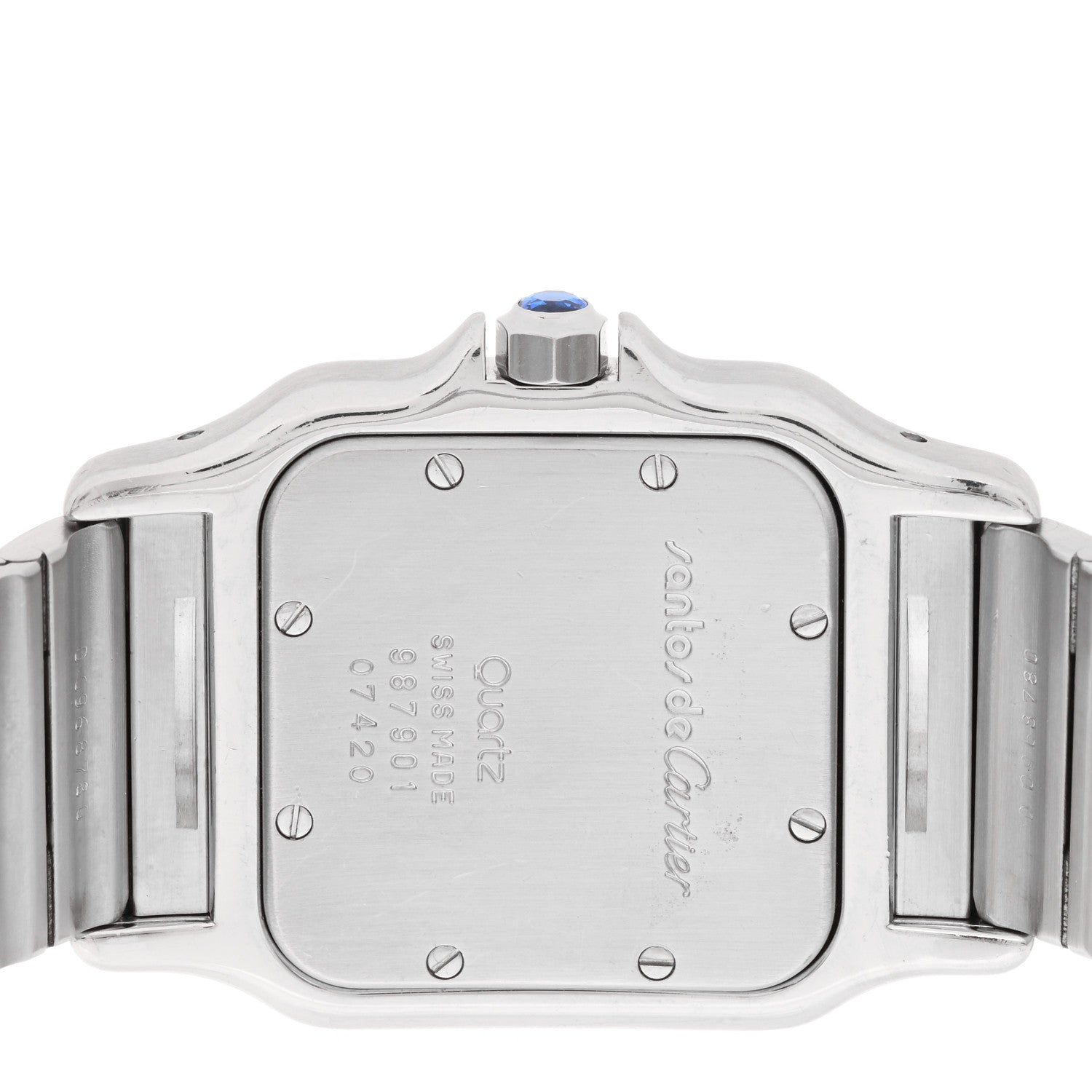 Cartier Stainless Steel 29mm Santos De Cartier Galbee Quartz Watch 4 of 5