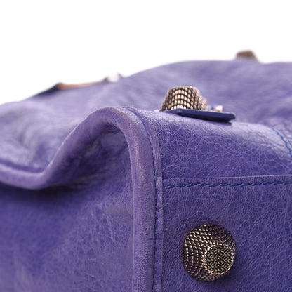 Balenciaga Agneau Giant 21 Rose Gold Hardware Weekender Bleu Lavande 9 of 14