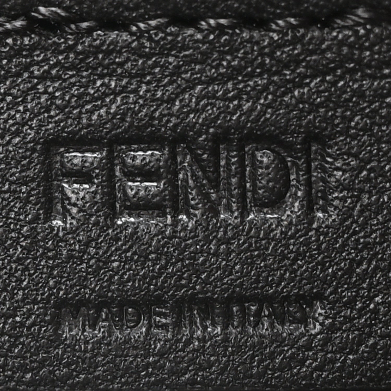 Fendi Vitello Soft F is Fendi Bi-Color FF 1974 Embossed Envelope Wallet On Chain with Pouches Maya Black 7 of 11