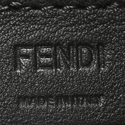 Fendi Vitello Soft F is Fendi Bi-Color FF 1974 Embossed Envelope Wallet On Chain with Pouches Maya Black 7 of 11