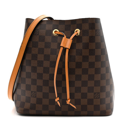 Louis Vuitton Damier Ebene Neonoe MM Safran 1 of 17